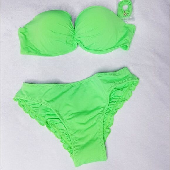 NWT Victoria's Secret Pink Neon Bikini Set - Picture 4 of 8